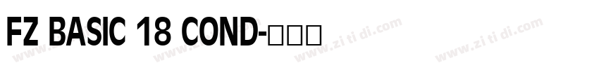 FZ BASIC 18 COND字体转换